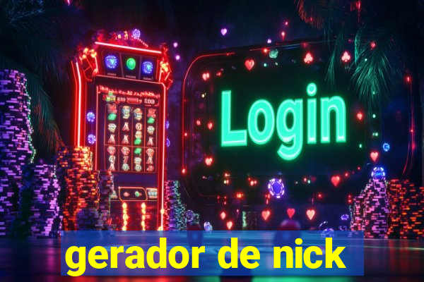 gerador de nick